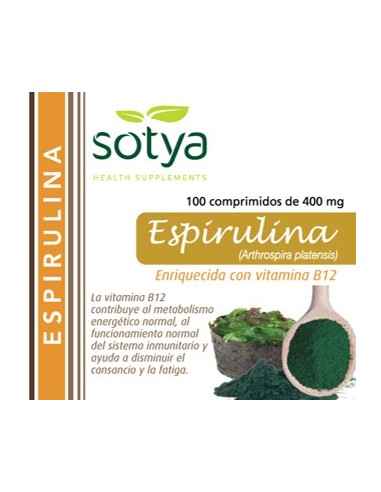 Sotya Espirulina 100 Comprimidos