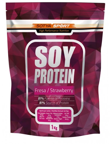 Sotya Proteina De Soja 100% 1kg. Fresa