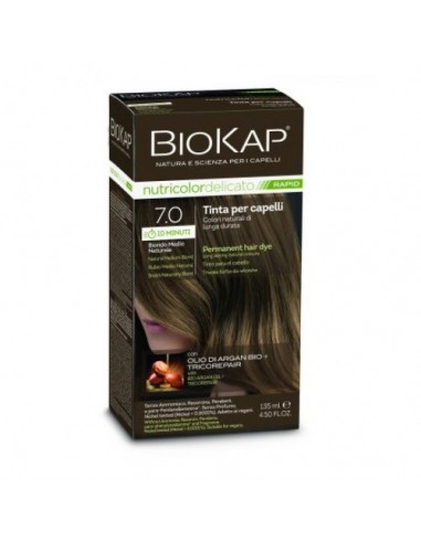 Biokap Tinte Rapid 7.0 Rubio Medio Natural 135ml