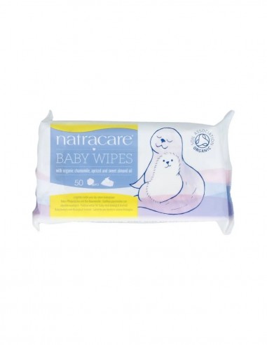 Natracare 50 Toallitas Bebé Algodón Eco