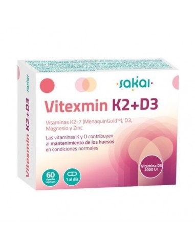 Sakai Vitexmin  K2+D3 60 Cápsulas