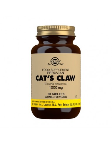 Solgar Uña de Gato 1000mg 90 Comprimidos