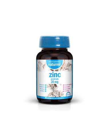 Naturmil Zinc 20mg 60 Comprimidos