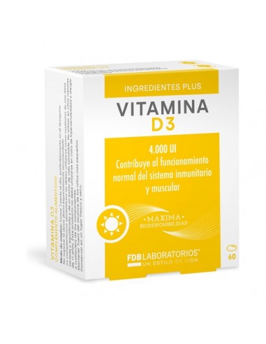 FDB Vitamina D3 4000UI 60 Cápsulas