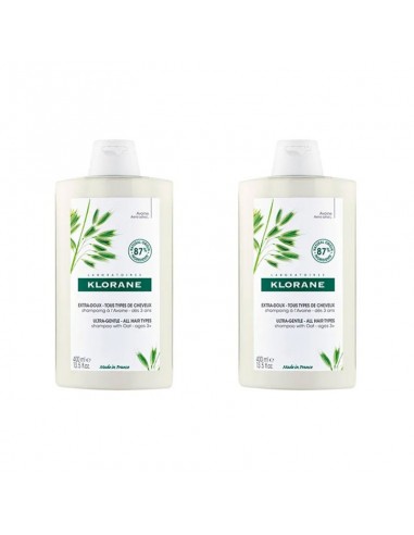 Klorane Champú Avena 400+400ml