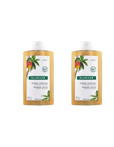 Klorane Champú Mango 400+400ml