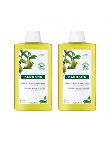 Klorane Champú Cidra 400+400ml