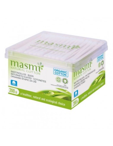 Masmi Bastoncillos Natural Cotton 200...