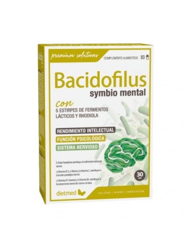 Dietmed Bacidofilus Mental 30 Cápsulas