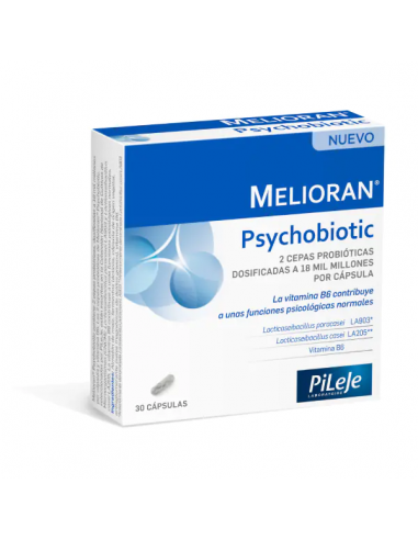 Pileje Melioran Psycobiotic 30 Cápsulas
