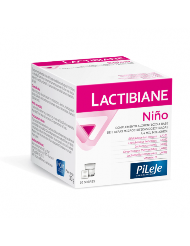 Pileje Lactibiane Niños 30 Sobres