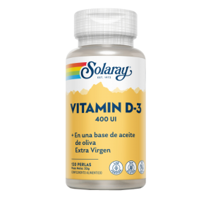 Solaray Vitamina D-3 400 UI...