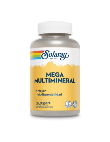 Solaray MegaMulti Mineral 120 Cápsulas