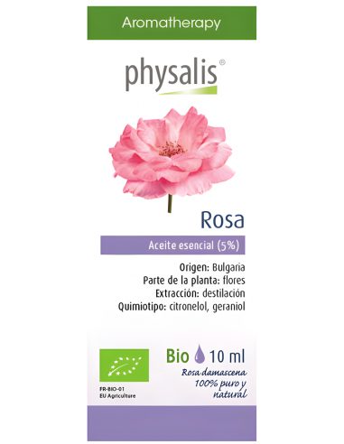 Physalis-Esencia Rosa 5% Bio 10ml.
