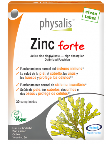 Physalis Zinc Forte 30 Comprimidos
