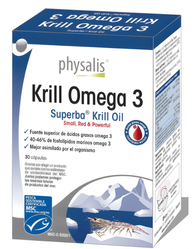 Physalis-Krill Omega 3  30 Cápsulas