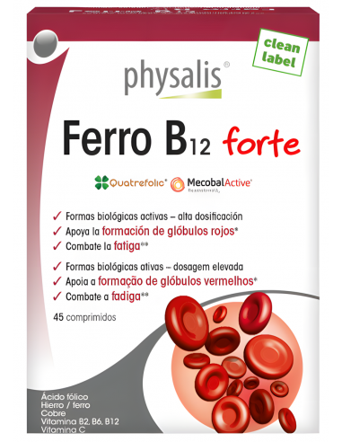 Physalis Ferro B12 Forte 45 Comprimidos