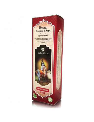 Radhe Shyam Caoba Oscuro Henna Pasta...