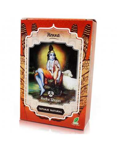 Radhe Shyam Henna Tatuaje Polvo 100gr