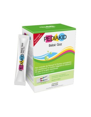 Ineldea Pediakid Bebe Gases 12 Sticks