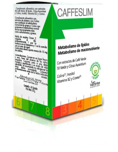 Ineldea Caffeslim + Te Verde 60 Cápsulas