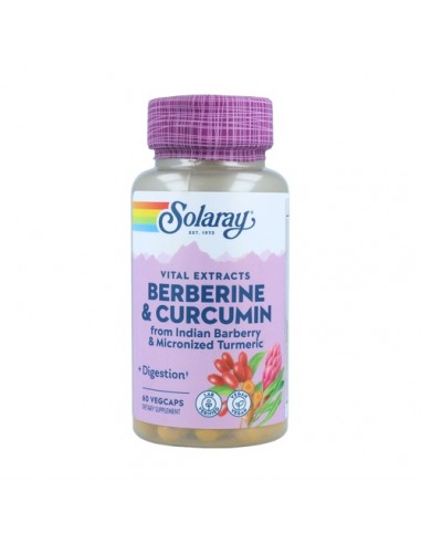Solaray Berberina & Curcumin 60 Cápsulas