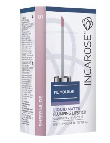 Incarose 01 Sheer Nude Labios 4,5 ml