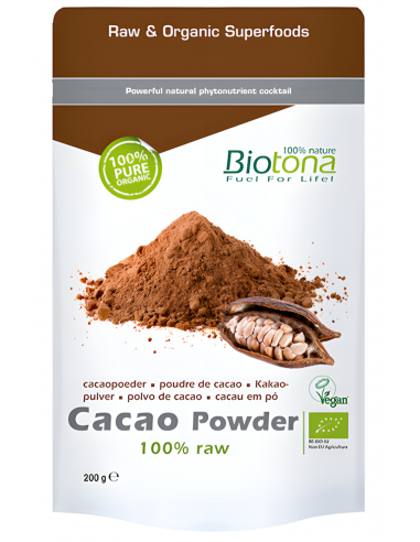 Biotona Cacao Raw Powder Bio 200gr