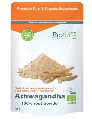 Biotona Ashwagandha Raw Powder 150gr