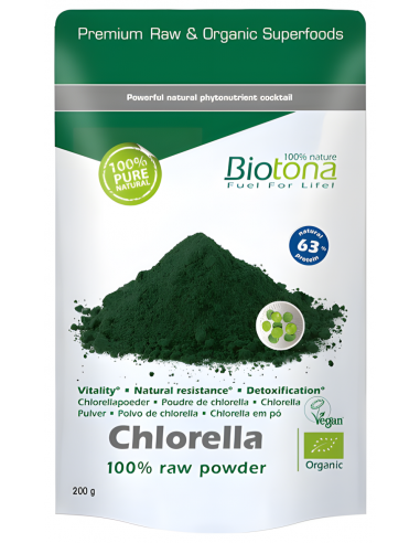 Biotona Chlorella Raw Bio 200gr