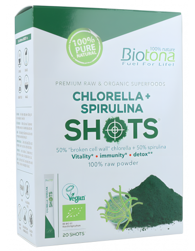Biotona Shots Chlorella+Spirulina 20...