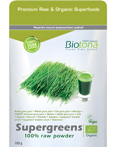 Biotona Supergreens Raw  Bio 150gr