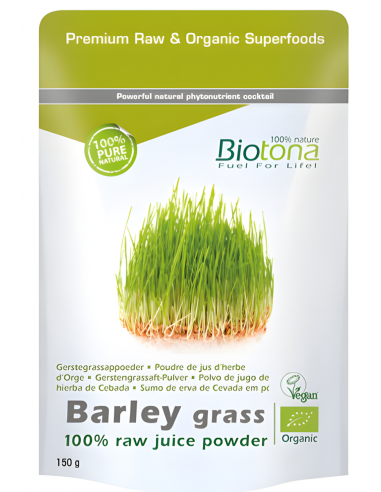 Biotona Barley Grass Raw Bio (Cebada)...