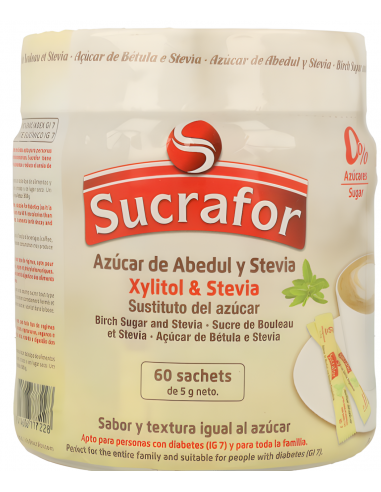 Sucrafor  (Xilitol Y Stevia) 60 Uds