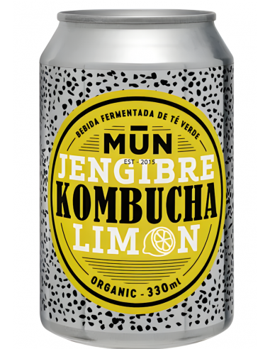 Mun Kombucha Jengibre Limón Lata 330ml