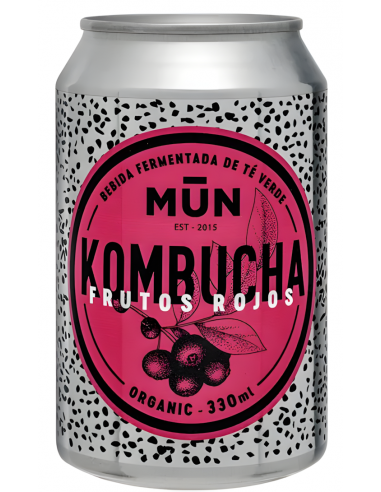 Mun Kombucha Frutos Rojos Lata 330ml