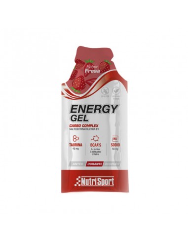 Nutrisport Energy Gel- Sabor Fresa 24...