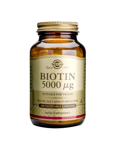 Solgar Biotina 5000mcg 100 Cápsulas