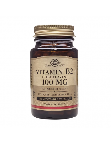 Solgar Vitamina B2 100mg 100 Cápsulas