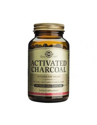 Solgar Charcoal 300mg 100 Cápsulas