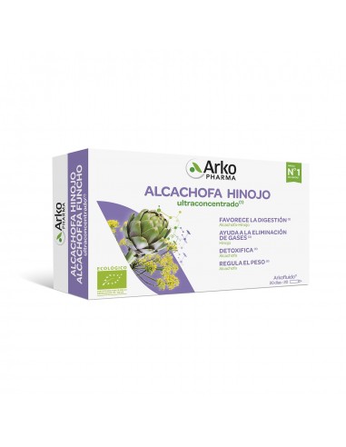 Arkopharma Arkofluido Alcachofa - Hinojo Bio 20 Ampollas