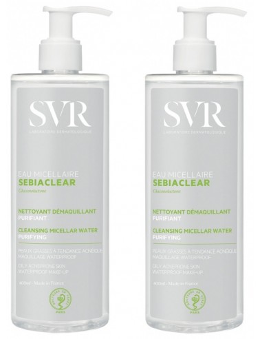 SVR Sebiaclear Eau Micellar 2x400ml
