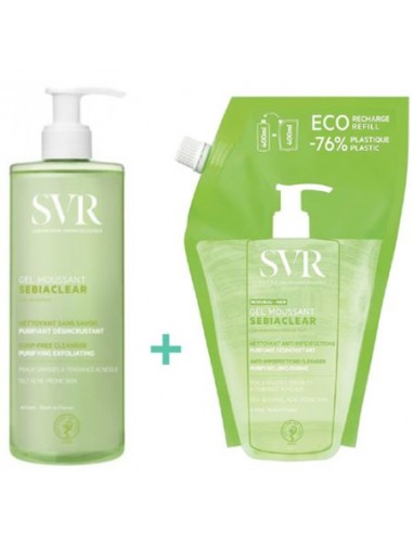 SVR Sebiaclear Gel 400ml+Recarga 400ml