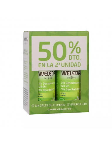 Weleda Desodorane Roll On Citrus 50+50ml