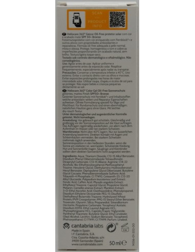 Heliocare 360 Gel Oil-free Bronze 50ml