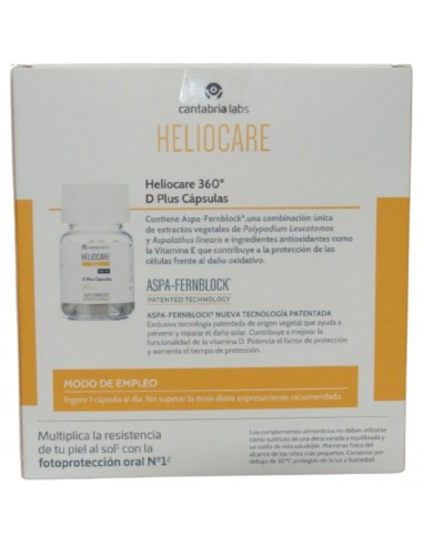 Heliocare 360 D Plus 30+30 Cápsulas