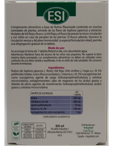 Esi Ervaben Retard 30 Tabletas