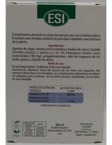 Esi Ervaben CentellaMax 60 Tabletas