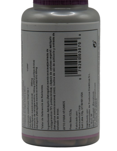 Solaray Astragalus 30 Cápsulas