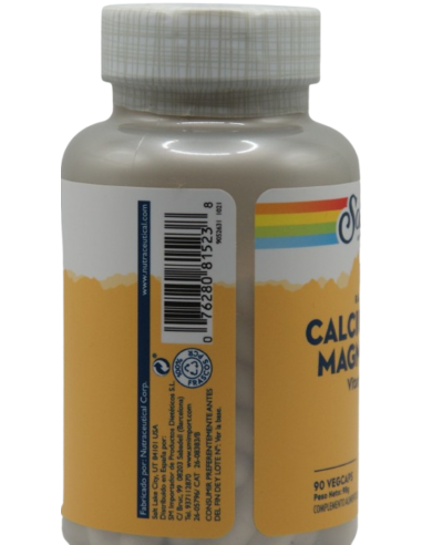 Solaray Calcium & Magnesium 90 Cápsulas